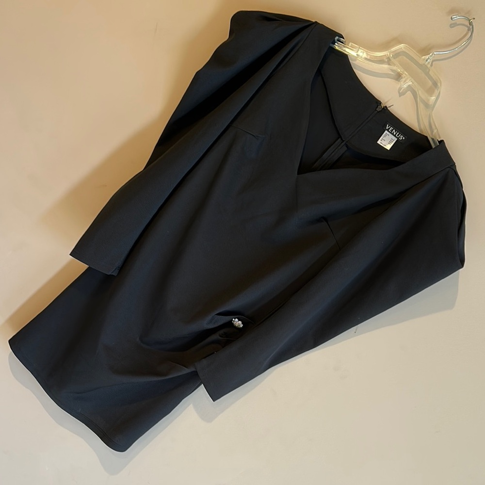 Vince Charcoal V-Neck Top